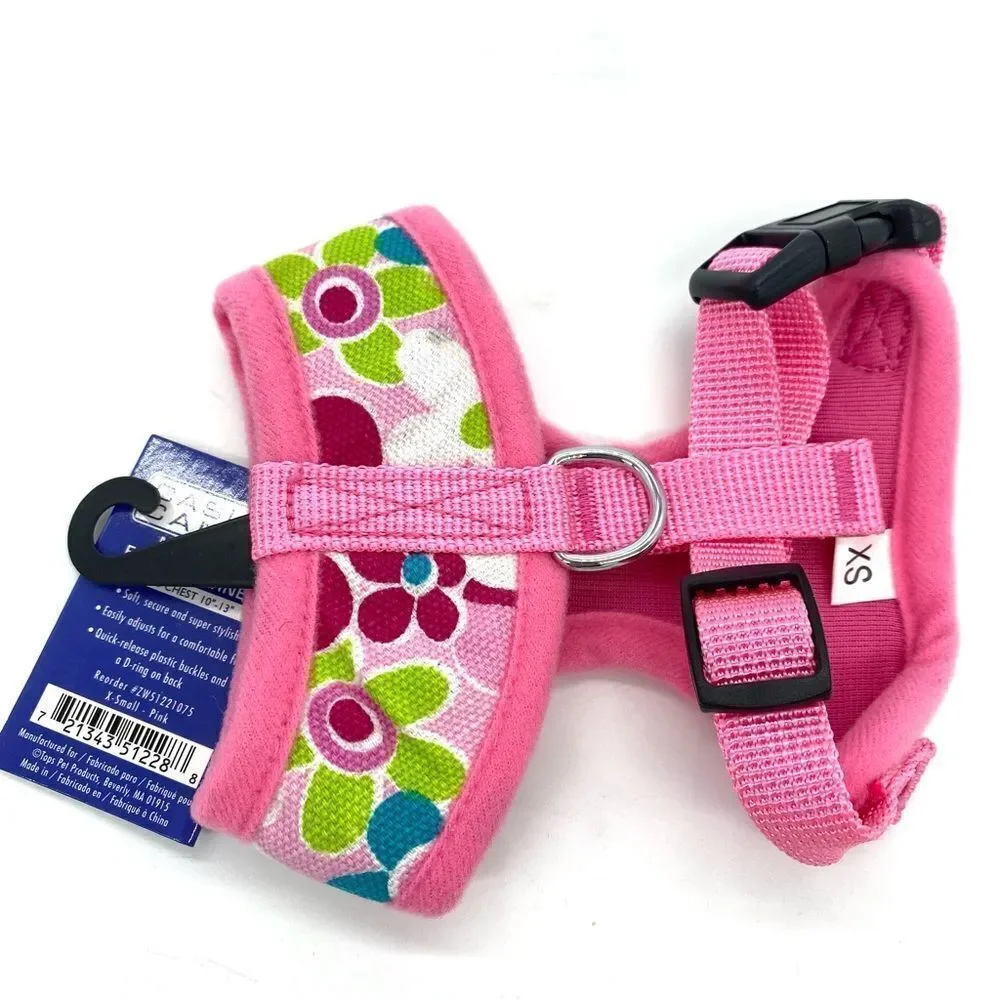 Dog Harness Casual Canine Pink Floral Mod Print XS New